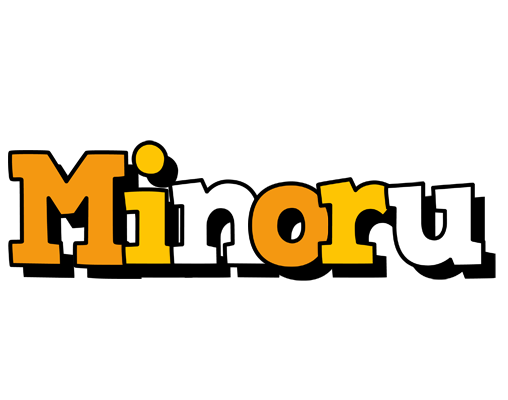 Minoru cartoon logo