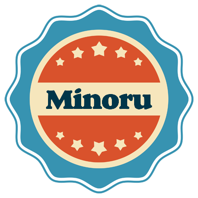 Minoru labels logo