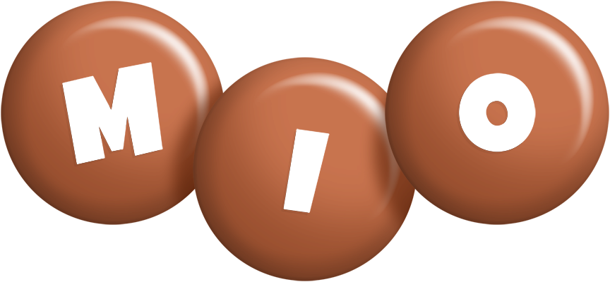 Mio candy-brown logo