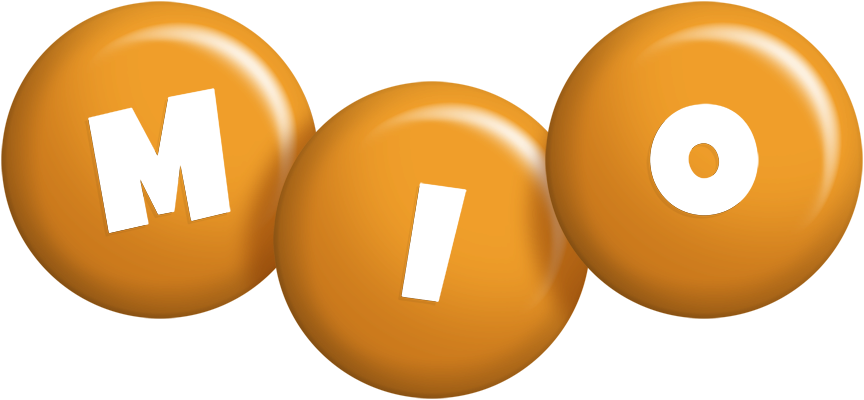 Mio candy-orange logo