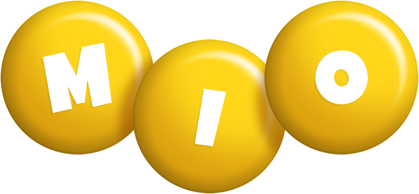 Mio candy-yellow logo