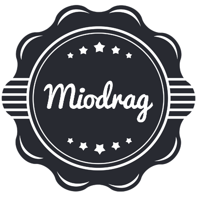 Miodrag badge logo