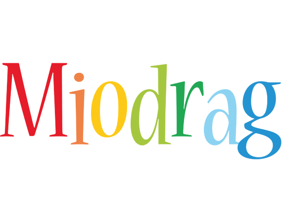 Miodrag birthday logo