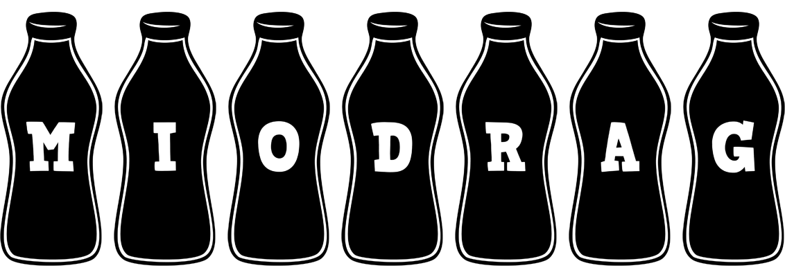Miodrag bottle logo