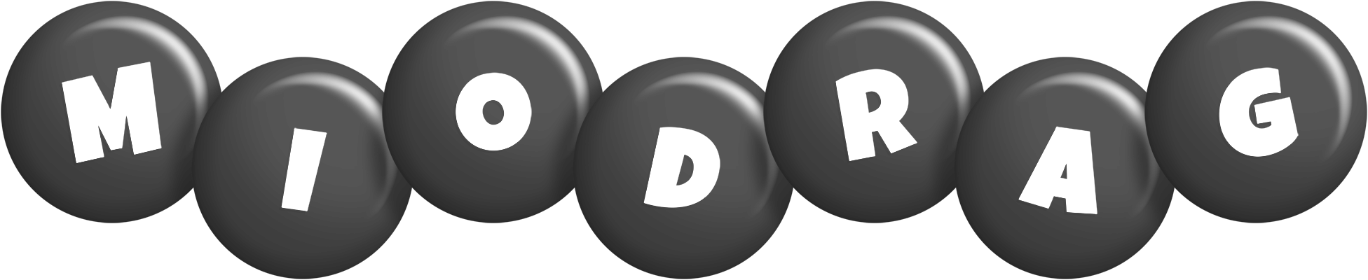 Miodrag candy-black logo