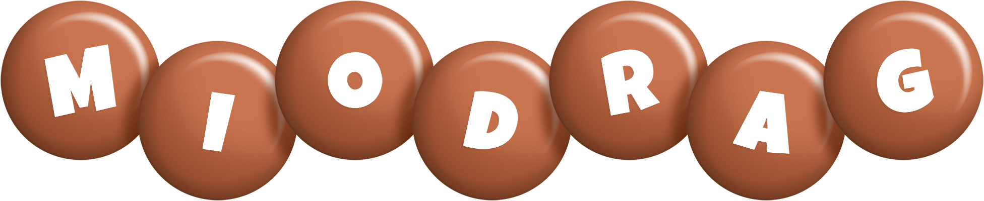 Miodrag candy-brown logo