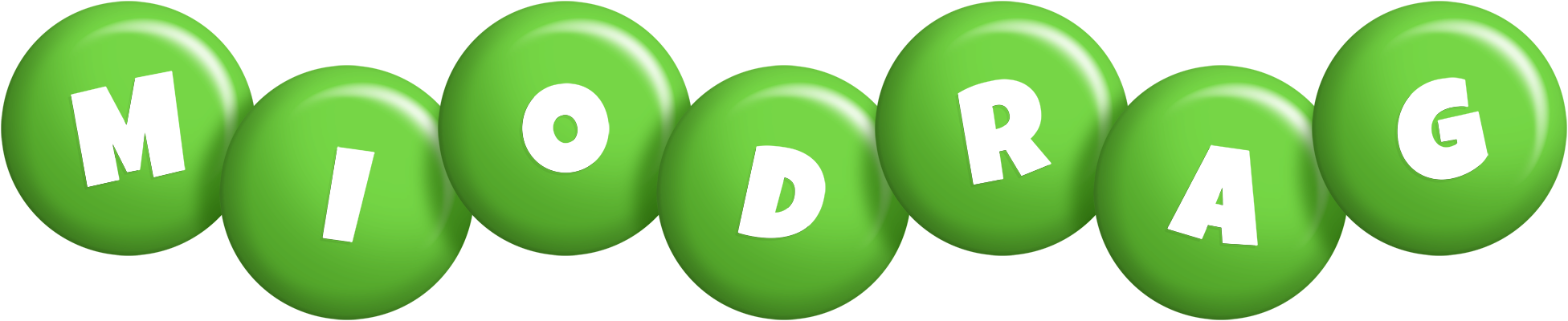 Miodrag candy-green logo