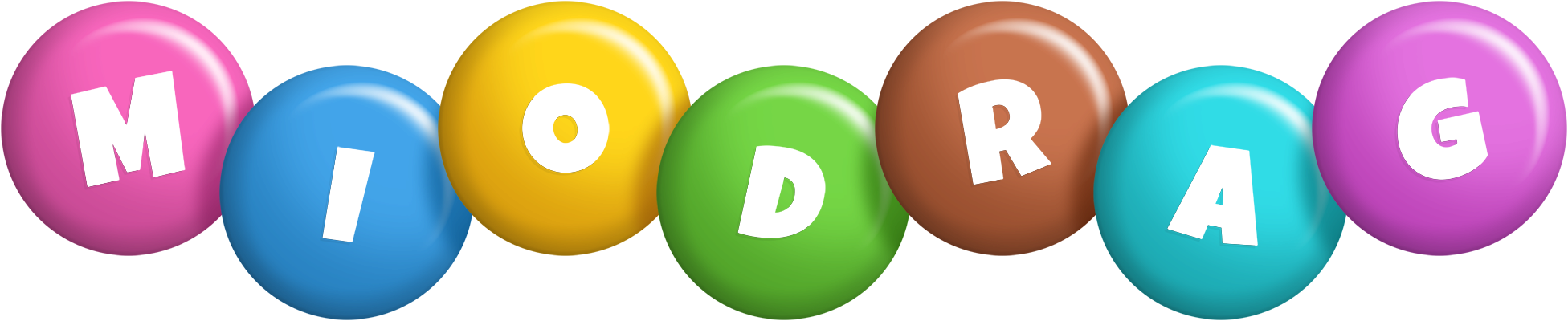 Miodrag candy logo