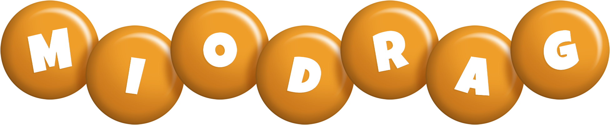 Miodrag candy-orange logo