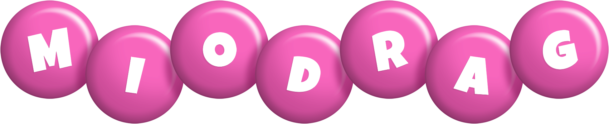 Miodrag candy-pink logo