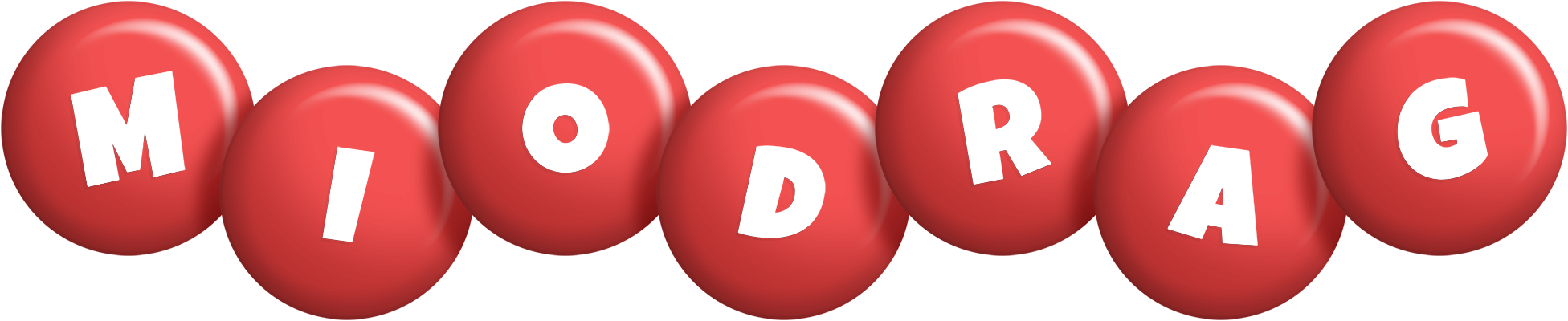 Miodrag candy-red logo