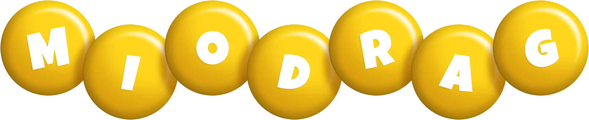 Miodrag candy-yellow logo