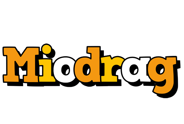 Miodrag cartoon logo