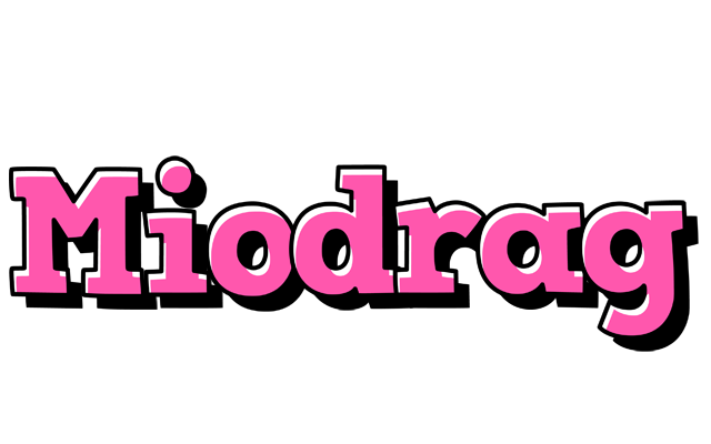 Miodrag girlish logo