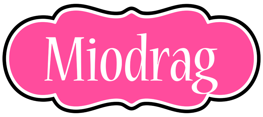 Miodrag invitation logo