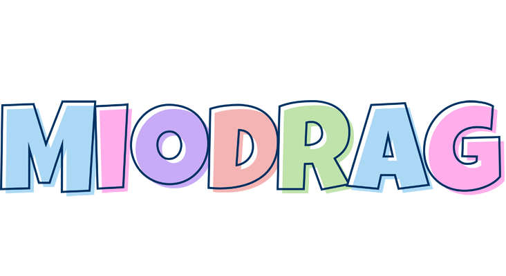 Miodrag pastel logo