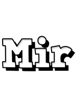 Mir snowing logo