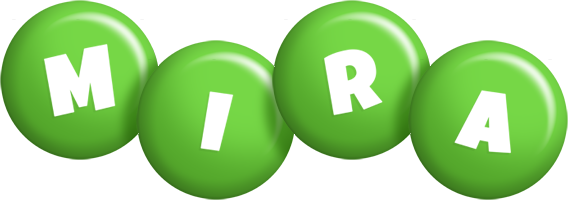 Mira candy-green logo