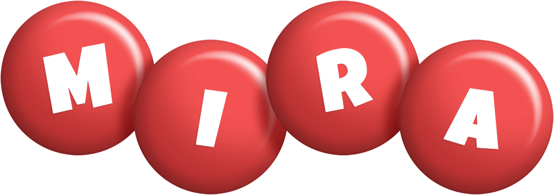 Mira candy-red logo
