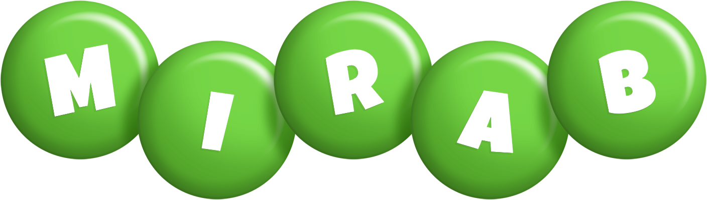 Mirab candy-green logo