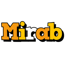 Mirab cartoon logo