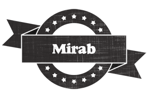 Mirab grunge logo