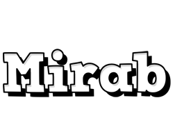 Mirab snowing logo