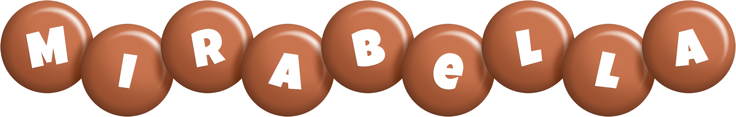 Mirabella candy-brown logo