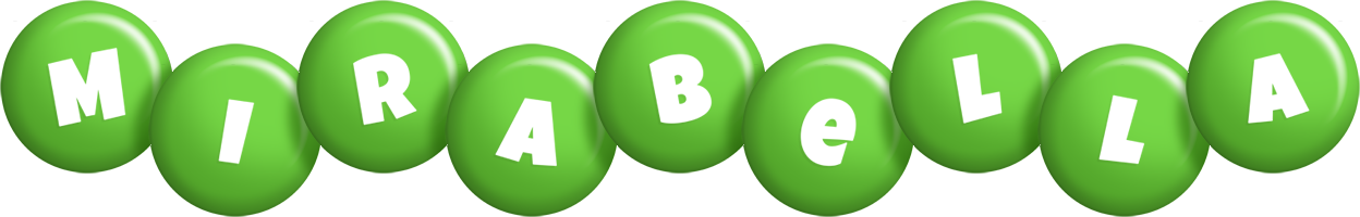 Mirabella candy-green logo