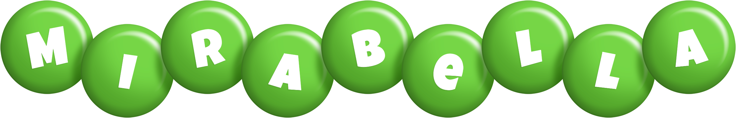 Mirabella candy-green logo