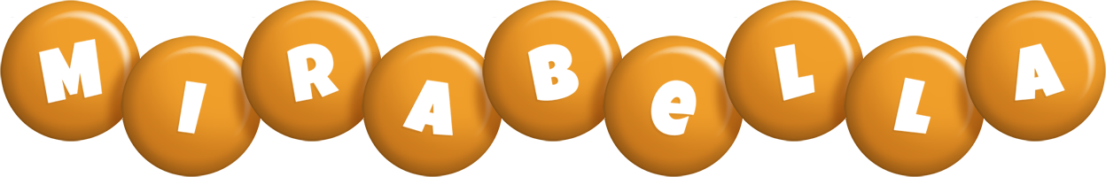 Mirabella candy-orange logo