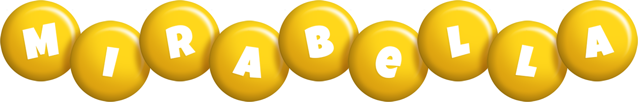 Mirabella candy-yellow logo