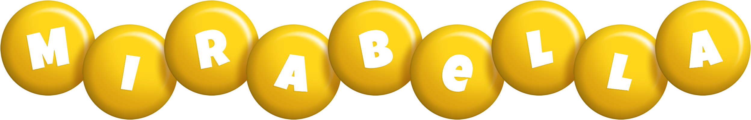 Mirabella candy-yellow logo