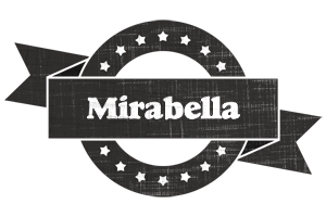 Mirabella grunge logo