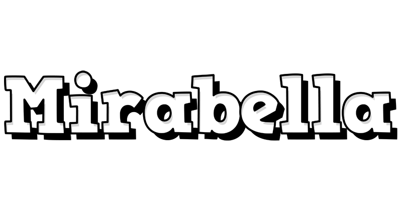 Mirabella snowing logo
