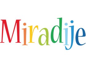 Miradije birthday logo