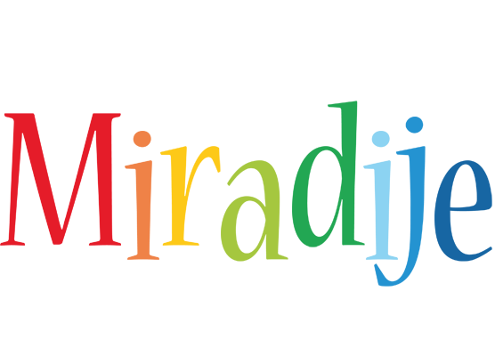 Miradije birthday logo