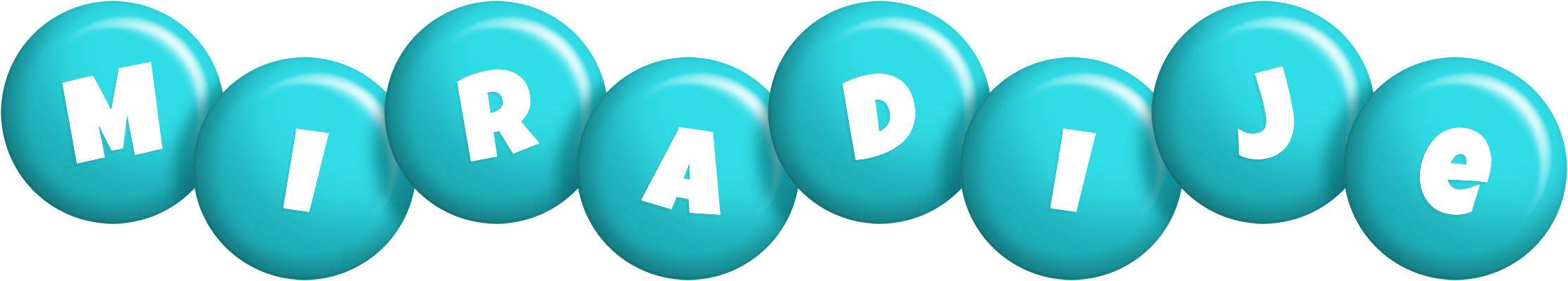 Miradije candy-azur logo