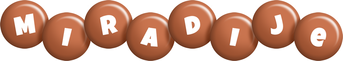 Miradije candy-brown logo