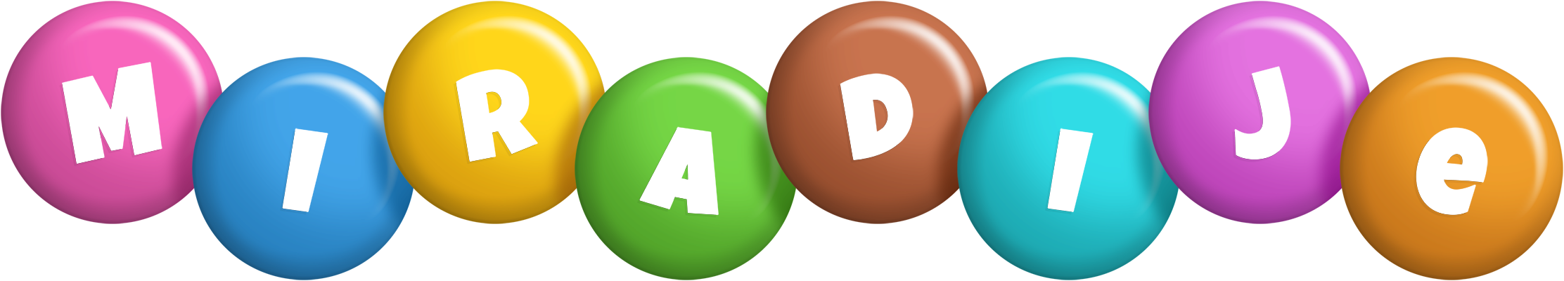 Miradije candy logo