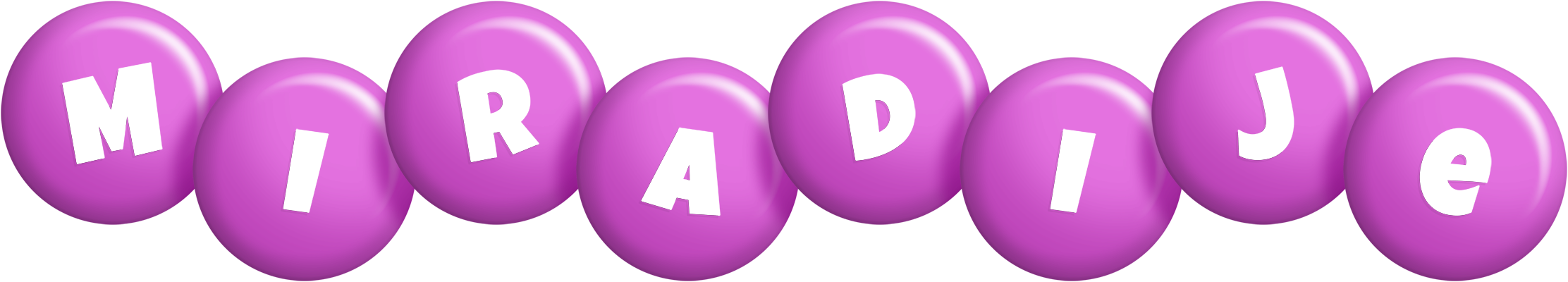 Miradije candy-purple logo