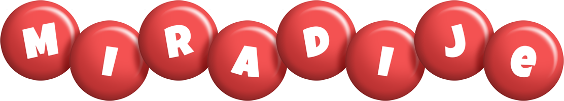 Miradije candy-red logo