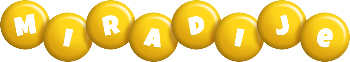 Miradije candy-yellow logo