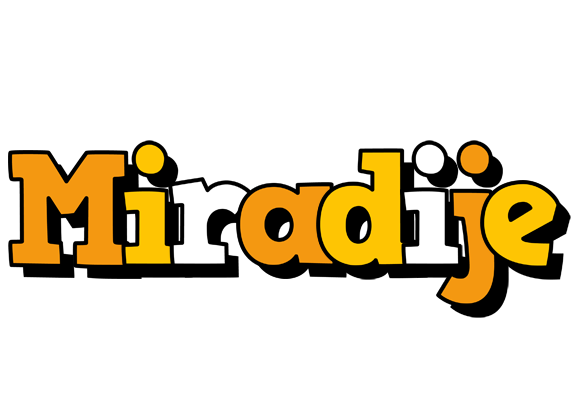 Miradije cartoon logo