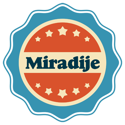 Miradije labels logo