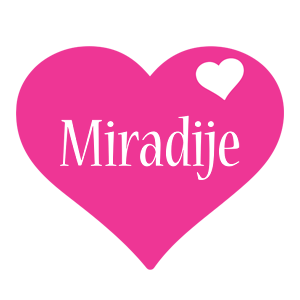 Miradije love-heart logo
