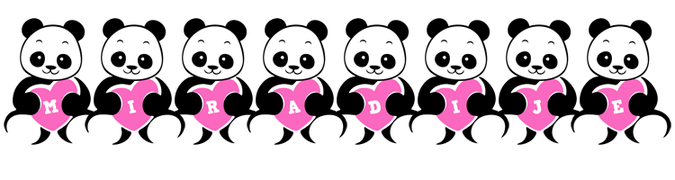 Miradije love-panda logo
