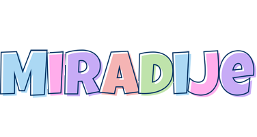 Miradije pastel logo