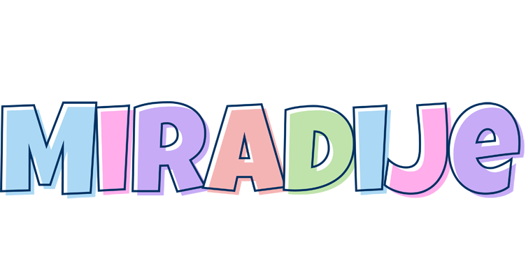 Miradije pastel logo