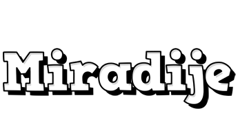 Miradije snowing logo
